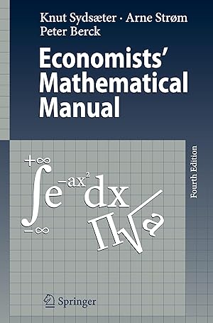 Bild des Verkufers fr Economists Mathematical Manual zum Verkauf von moluna