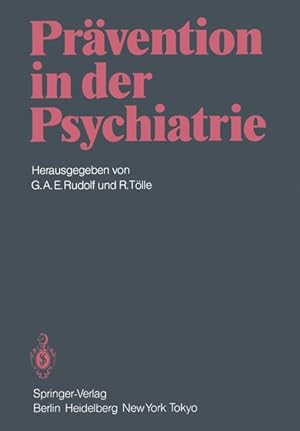 Seller image for Praevention in der Psychiatrie for sale by moluna