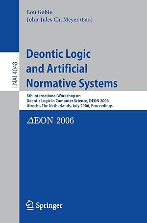 Bild des Verkufers fr Deontic Logic and Artificial Normative Systems zum Verkauf von moluna