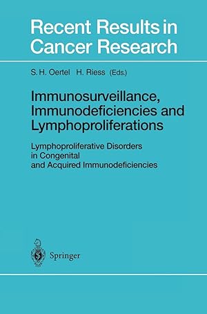 Immagine del venditore per Immunosurveillance, Immunodeficiencies and Lymphoproliferations venduto da moluna