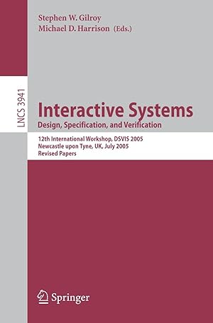 Bild des Verkufers fr Interactive Systems. Design Specification, and Verification zum Verkauf von moluna