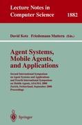 Bild des Verkufers fr Agent Systems, Mobile Agents, and Applications zum Verkauf von moluna