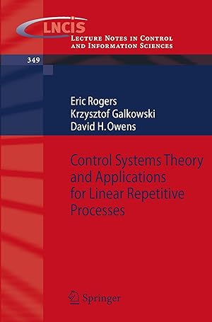 Bild des Verkufers fr Control Systems Theory and Applications for Linear Repetitive Processes zum Verkauf von moluna