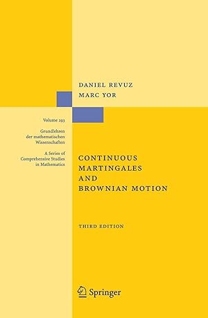 Image du vendeur pour Continuous Martingales and Brownian Motion mis en vente par moluna