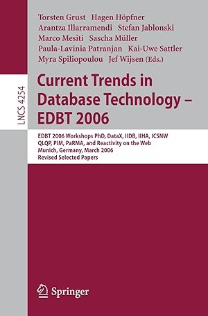Bild des Verkufers fr Current Trends in Database Technology -- EDBT 2006 zum Verkauf von moluna