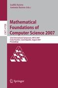 Bild des Verkufers fr Mathematical Foundations of Computer Science 2007 zum Verkauf von moluna