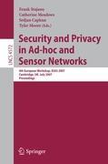 Immagine del venditore per Security and Privacy in Ad-hoc and Sensor Networks venduto da moluna