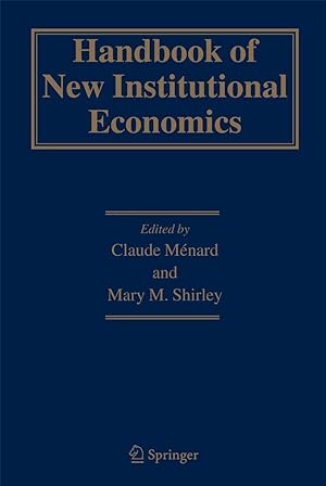 Bild des Verkufers fr Handbook of New Institutional Economics zum Verkauf von moluna