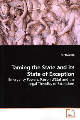 Seller image for Taming the State and its State of Exception for sale by moluna