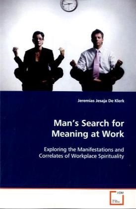 Seller image for Man s Search for Meaning at Work for sale by moluna