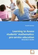 Seller image for Learning to Assess students mathematics: pre-service education for sale by moluna