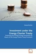 Bild des Verkufers fr Investment under the Energy Charter Treaty zum Verkauf von moluna