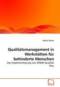 Seller image for Qualitaetsmanagement in Werkstaetten fr behinderte Menschen for sale by moluna