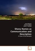 Imagen del vendedor de Shona Names as Communication and Description a la venta por moluna