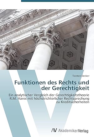 Imagen del vendedor de Funktionen des Rechts und der Gerechtigkeit a la venta por moluna