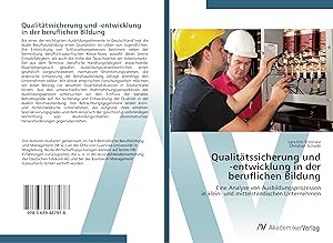 Seller image for Qualitaetssicherung und -entwicklung in der beruflichen Bildung for sale by moluna