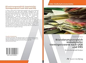 Seller image for Bilanzierungsvergleich immaterieller Vermoegenswerte nach UGB und IFRS for sale by moluna