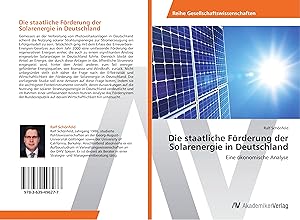 Immagine del venditore per Die staatliche Foerderung der Solarenergie in Deutschland venduto da moluna