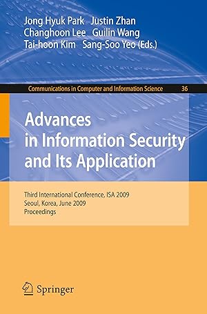 Immagine del venditore per Advances in Information Security and Its Application venduto da moluna