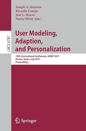 Imagen del vendedor de User Modeling, Adaptation and Personalization a la venta por moluna