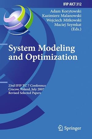 Bild des Verkufers fr System Modeling and Optimization zum Verkauf von moluna