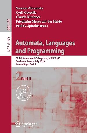 Bild des Verkufers fr Automata, Languages and Programming zum Verkauf von moluna