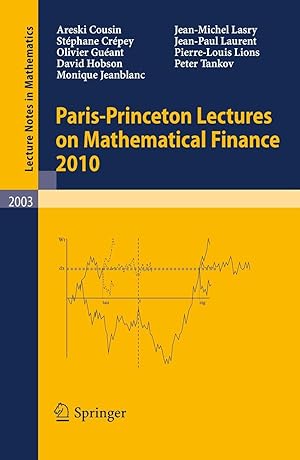 Bild des Verkufers fr Paris-Princeton Lectures on Mathematical Finance 2010 zum Verkauf von moluna
