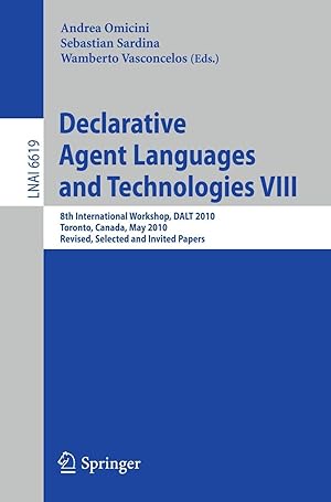 Seller image for Declarative Agent Languages and Technologies VIII for sale by moluna
