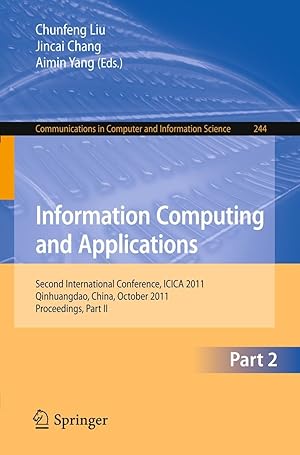 Immagine del venditore per Information Computing and Applications, Part II venduto da moluna