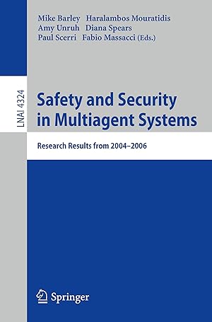 Imagen del vendedor de Safety and Security in Multiagent Systems a la venta por moluna