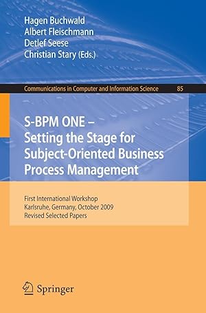 Bild des Verkufers fr S-BPM ONE: Setting the Stage for Subject-Oriented Business Process Management zum Verkauf von moluna