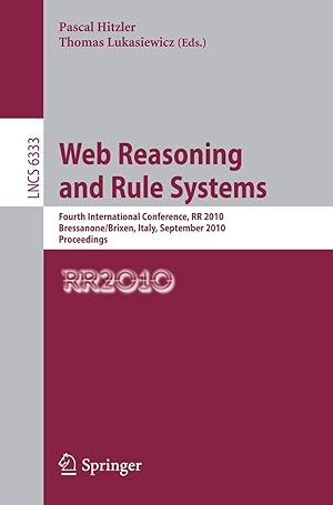 Bild des Verkufers fr Web Reasoning and Rule Systems zum Verkauf von moluna