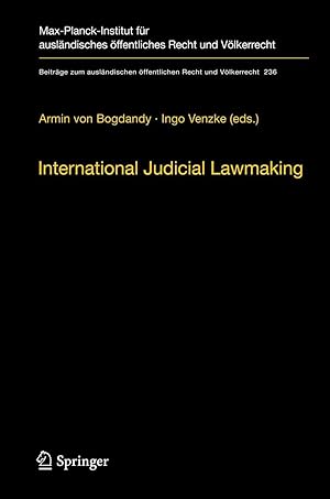 Bild des Verkufers fr International Judicial Lawmaking zum Verkauf von moluna