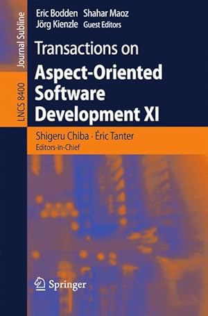 Image du vendeur pour Transactions on Aspect-Oriented Software Development XI mis en vente par moluna