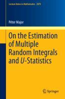 Image du vendeur pour On the Estimation of Multiple Random Integrals and U-Statistics mis en vente par moluna