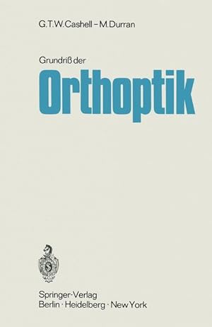 Seller image for Grundriss der Orthoptik for sale by moluna