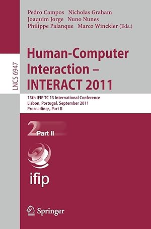 Image du vendeur pour Human-Computer Interaction -- INTERACT 2011 mis en vente par moluna