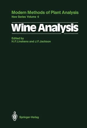 Imagen del vendedor de Wine Analysis a la venta por moluna