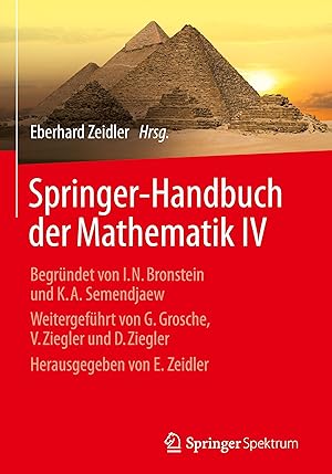 Bild des Verkufers fr Springer-Handbuch der Mathematik IV zum Verkauf von moluna