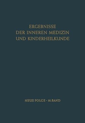 Bild des Verkufers fr Ergebnisse der Inneren Medizin und Kinderheilkunde zum Verkauf von moluna