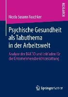 Seller image for Psychische Gesundheit als Tabuthema in der Arbeitswelt for sale by moluna