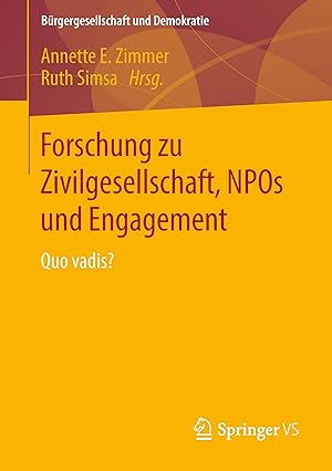 Seller image for Forschung zu Zivilgesellschaft, NPOs und Engagement for sale by moluna