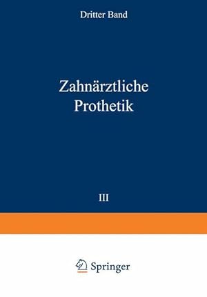 Immagine del venditore per Zahnaerztliche Prothetik venduto da moluna