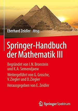 Image du vendeur pour Springer-Handbuch der Mathematik III mis en vente par moluna