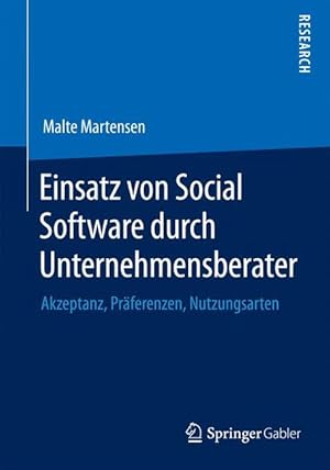 Seller image for Einsatz von Social Software durch Unternehmensberater for sale by moluna