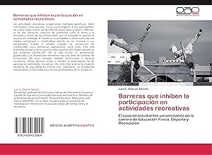 Seller image for Barreras que inhiben la participacin en actividades recreativas for sale by moluna