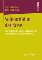 Seller image for Solidaritaet in der Krise for sale by moluna