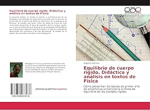 Seller image for Equilibrio de cuerpo rgido. Didctica y anlisis en textos de Fsica for sale by moluna