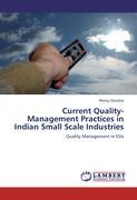 Seller image for Current Quality-Management Practices in Indian Small Scale Industries for sale by moluna