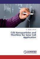 Imagen del vendedor de CdS Nanoparticles and Thinfilms for Solar Cell Application a la venta por moluna